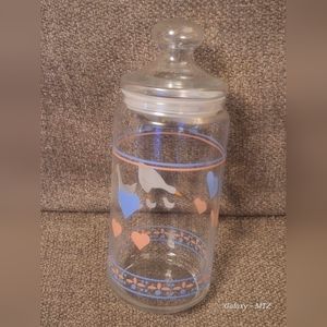 💲Vintage Arc International Luminarc France Geese 10.5" Jar